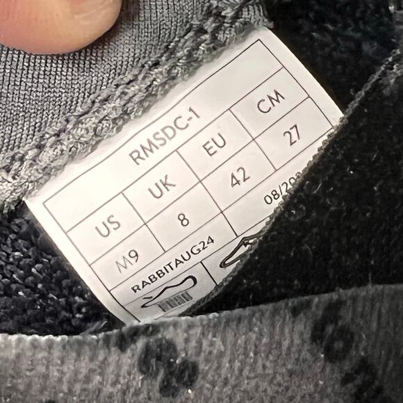 Rabbit Dream Chaser Running Shoes Sneaker Lace Up Black RMSDC-1 Men's 9M NWB - Picture 9 of 10